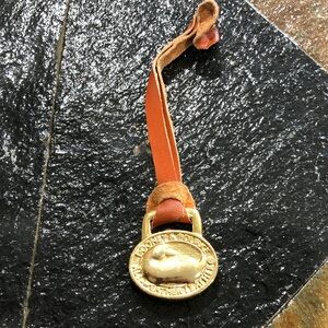 Dooney & Bourke Brass Duck Hangtag Purse Bag Charm Replacement Pre Own EUC